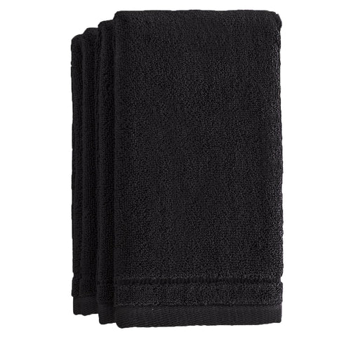 Fingertip Terry Towel – Black