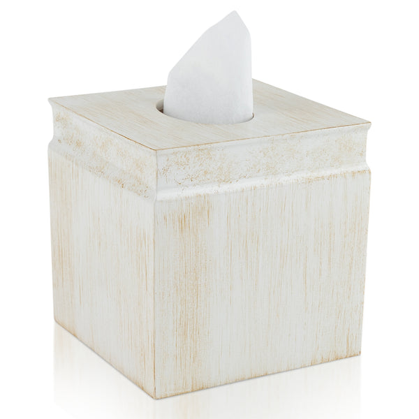 Rustic Luxe Square Tissue Box Cover