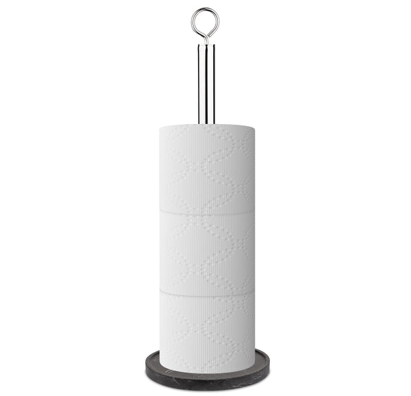 Black Marble Tissue Roll Holder