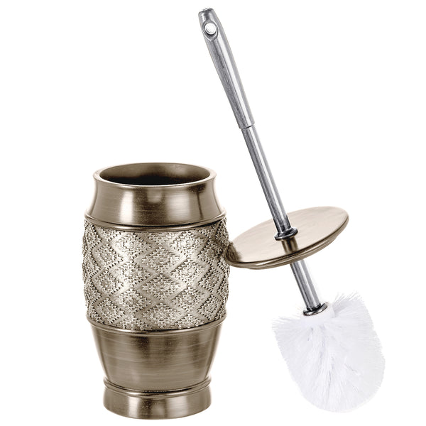 Silver Dublin Toilet Brush With Holder