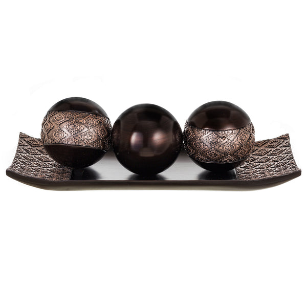 Decorative Dublin Tray /3 Orbs