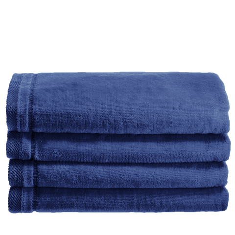 Navy Blue Velour Towels