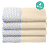 Ivory Lace Towels - Set of 4
