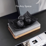 Black Marble Look Decorative Balls