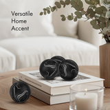 Black Marble Look Decorative Balls
