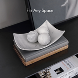 White Marble Look Decorative Balls