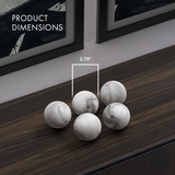 White Marble Look Decorative Balls