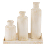 Rustic Luxe Set of 3 Vases