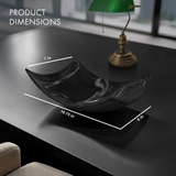 Black Marble Look Fruit Bowl