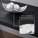 White Marble Look Fruit Bowl