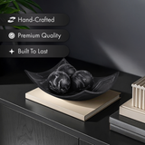 Black Marble Look Fruit Bowl