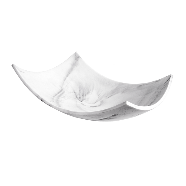 White Marble Look Fruit Bowl