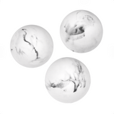 White Marble Look Decorative Balls