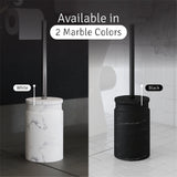 Black Marble Toilet Brush Holder