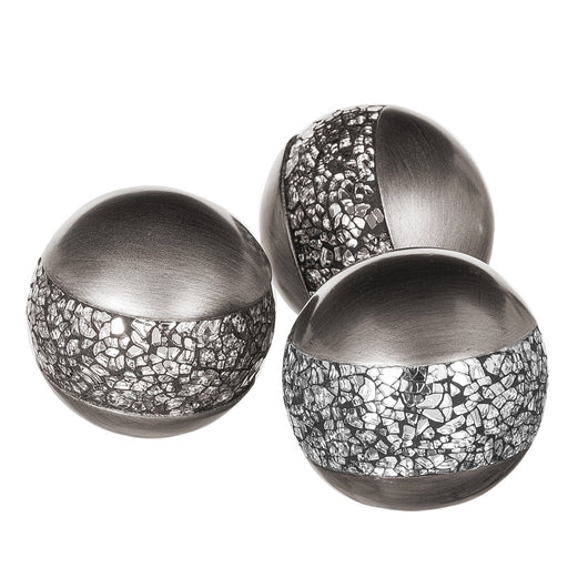 Schonwerk Decorative Orbs, Set of 3 - Silver