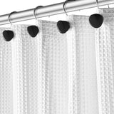 Black 12 Shower Curtain Hooks