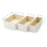 3Pcs Set Decorative Foldable Organizers - Galliana