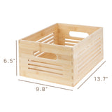Wooden Storage Bin  - Natural Medium