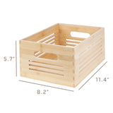 Wooden Storage Bin  - Natural Small