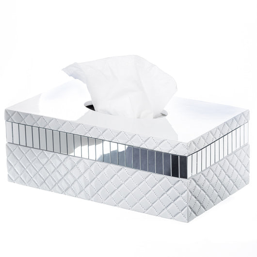 Quilted Mirror Tissue Box (rectangle)