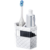 Quilted Mirror Toothbrush Holder