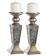Schonwerk Decorative Candle Holder (set of 2) - Silver